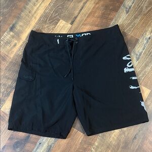 Salt Life Men’s Stealth Bomberz - Boardshorts - Black - SLX - QD - Size 40
